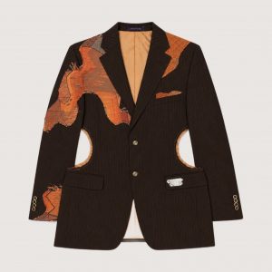 cut out blazer front No Model