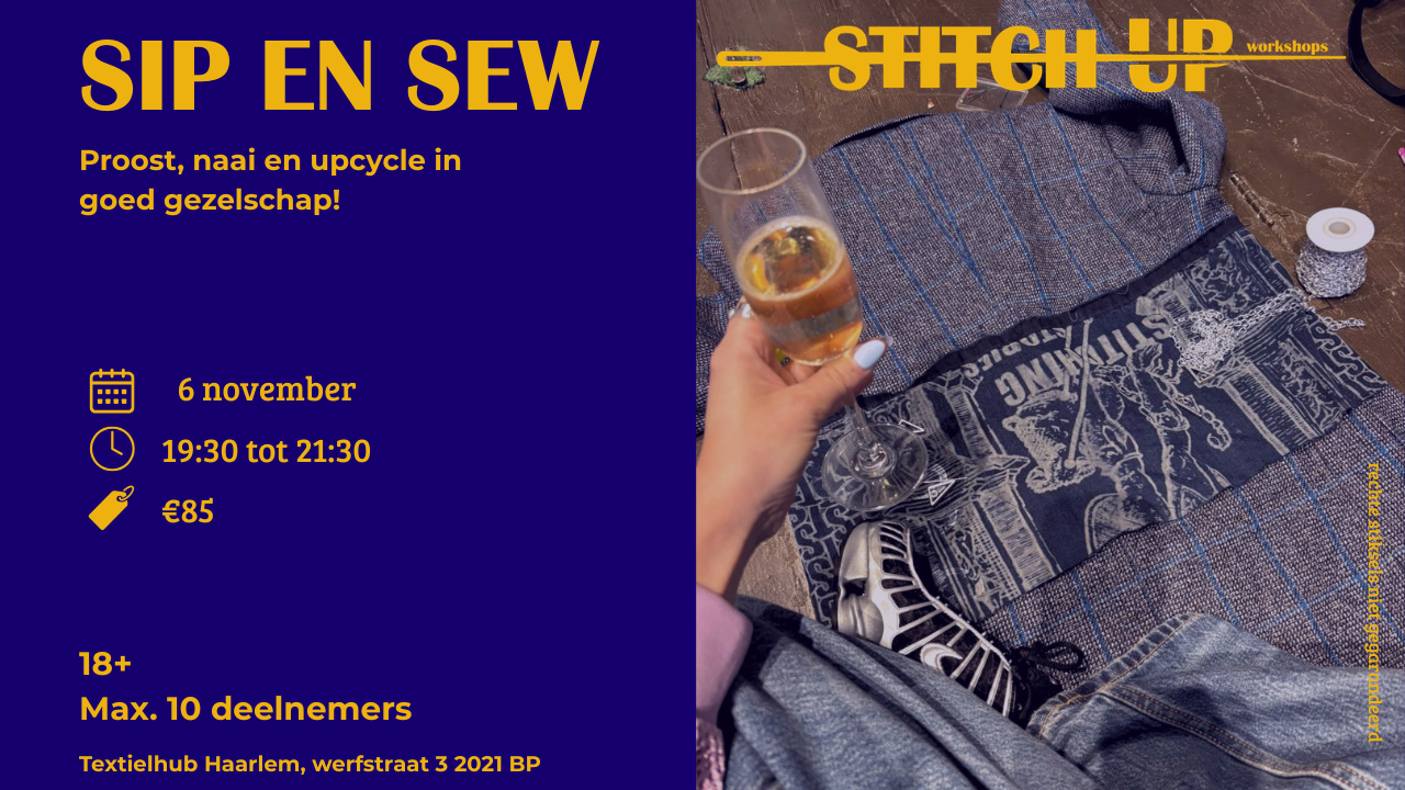sip en sew poster