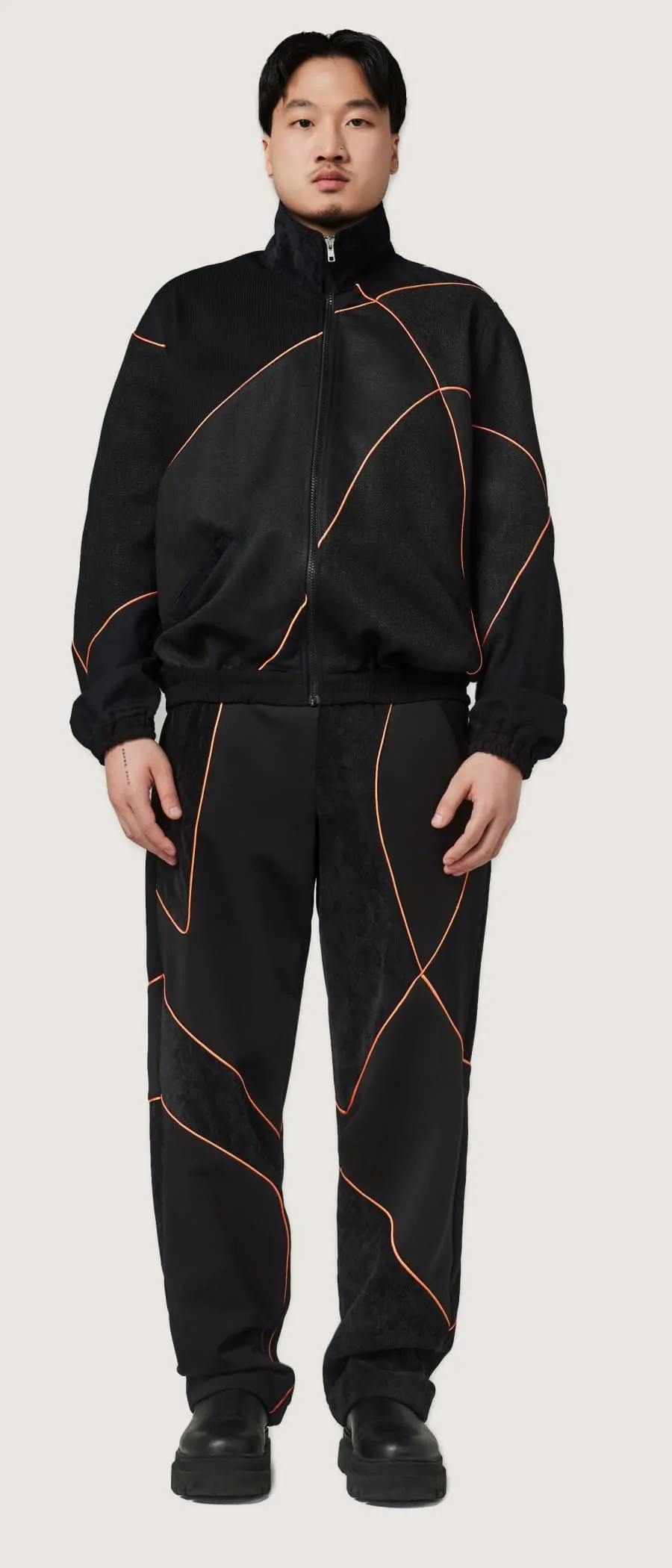 Shattered backboard jacket long