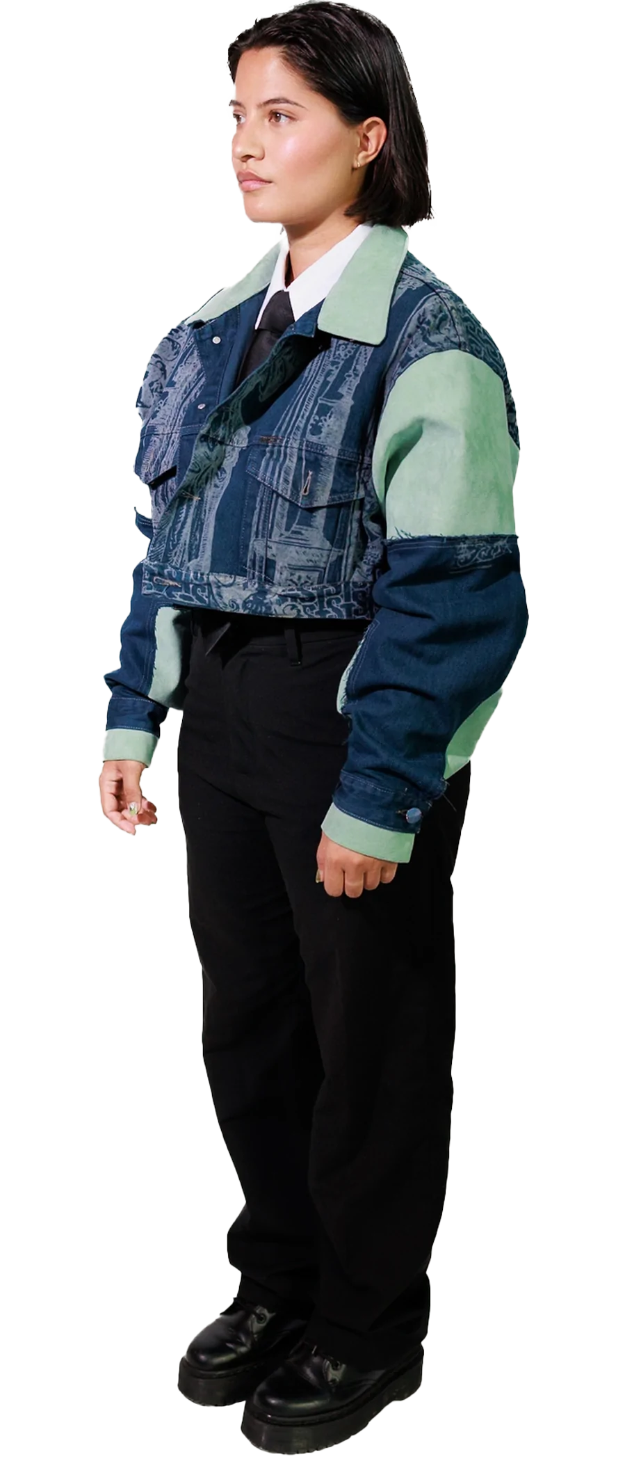 The Alchemist Cropped Denim Jacket - Afbeelding 7