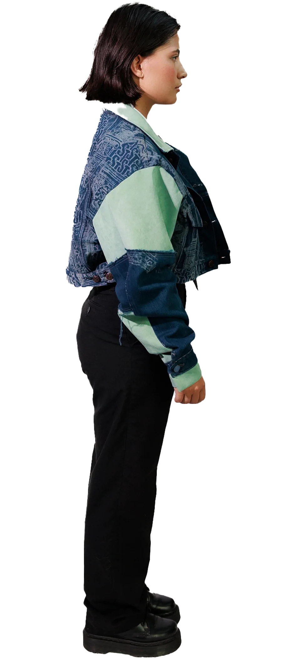 The Alchemist Cropped Denim Jacket - Afbeelding 3