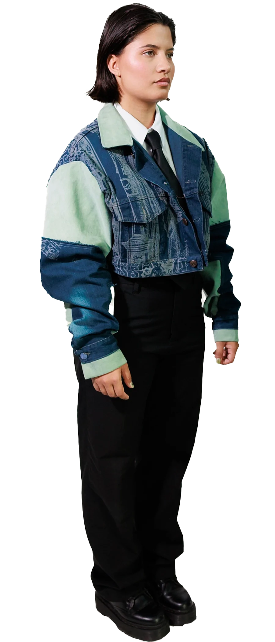 The Alchemist Cropped Denim Jacket - Afbeelding 2